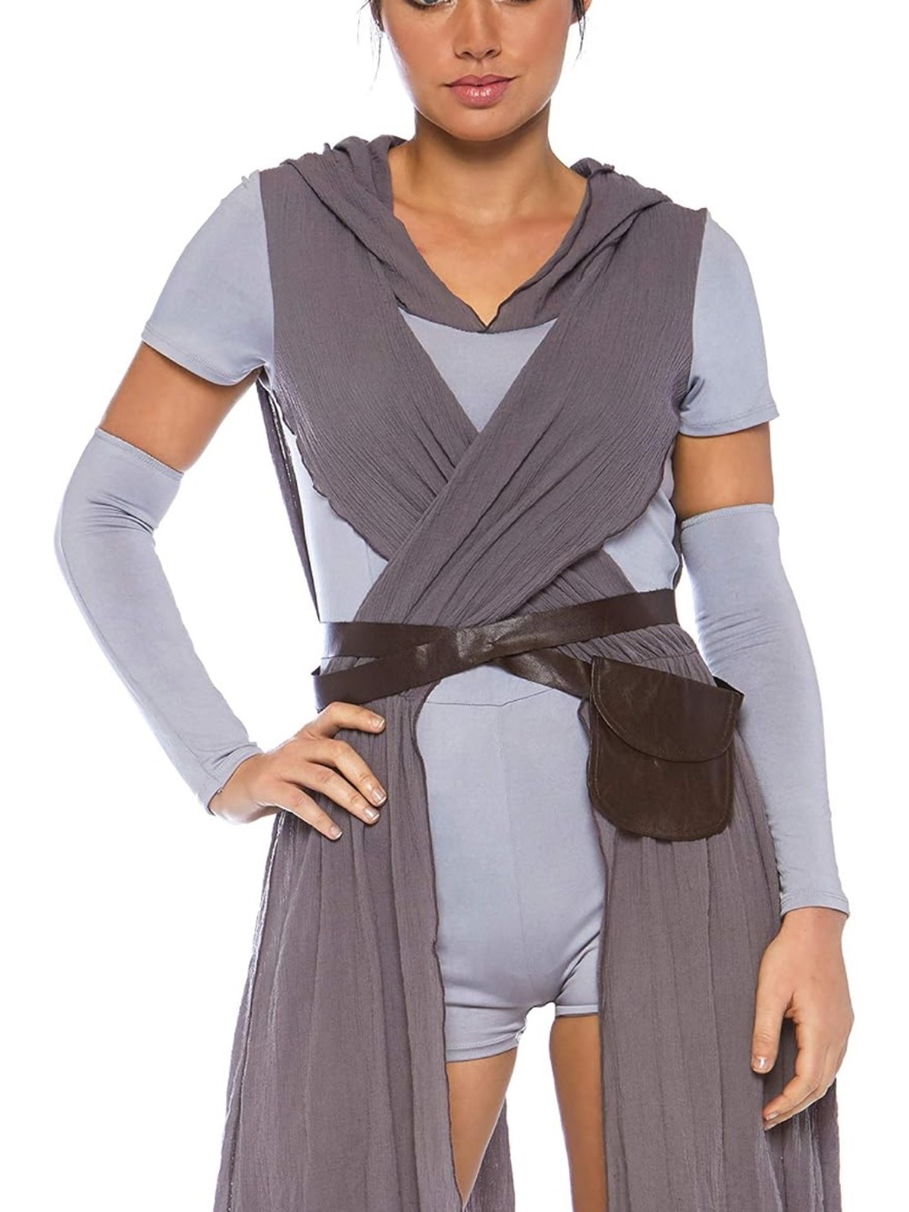 Leg Avenue Rey Star Wars Jedi Costume Tunic with Brown Belt